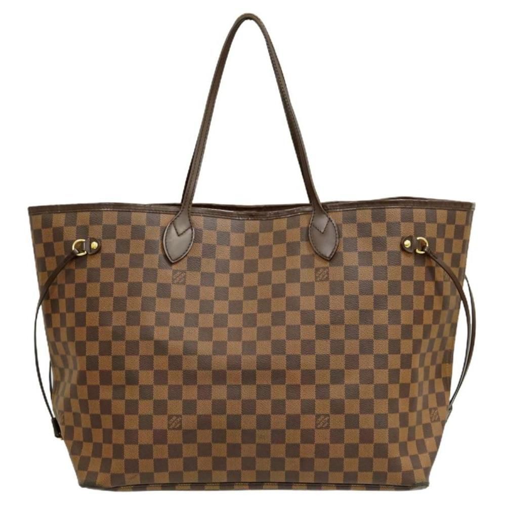 Louis Vuitton Neverfull GM Damier Ebene Tote Bag Shoulder Bag Brown